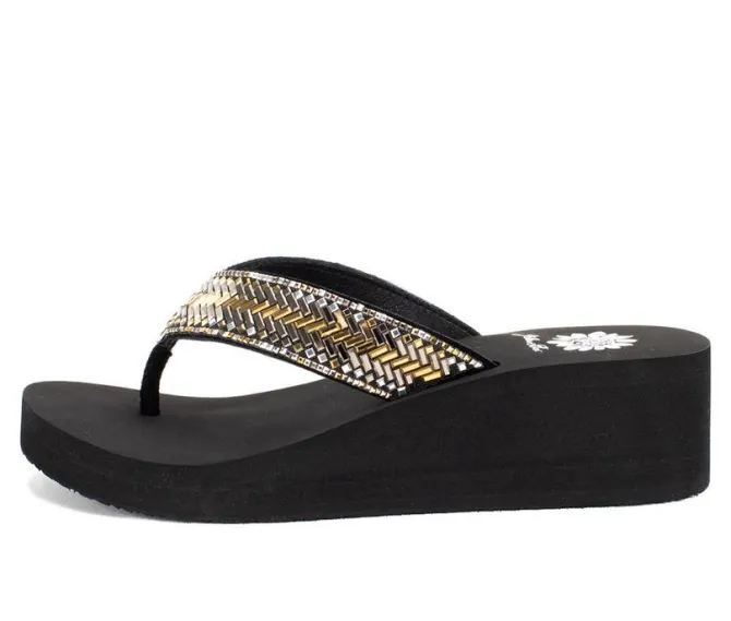 Women's Yellow Box Silvyn Flip-Flops