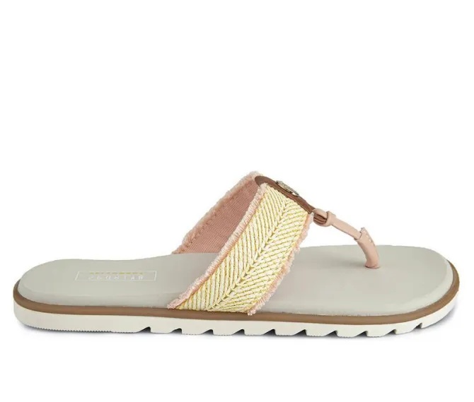 Women's Yellow Box Stencil Sandals