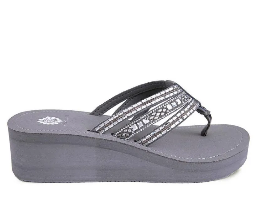 Women's Yellow Box Tania Wedge Flip-Flops