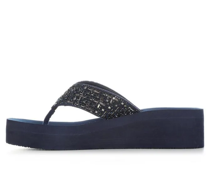 Women's Yellow Box Tari Wedge Flip-Flops