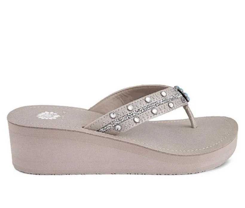 Women's Yellow Box Terell Wedge Flip-Flops