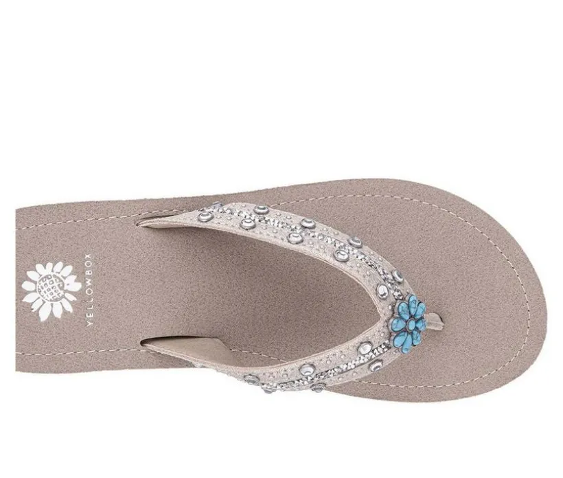 Women's Yellow Box Terell Wedge Flip-Flops
