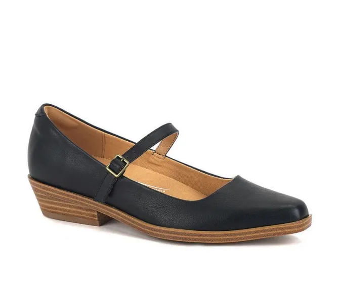 Women's Yellow Box Wilma Low Heeled Maryjanes